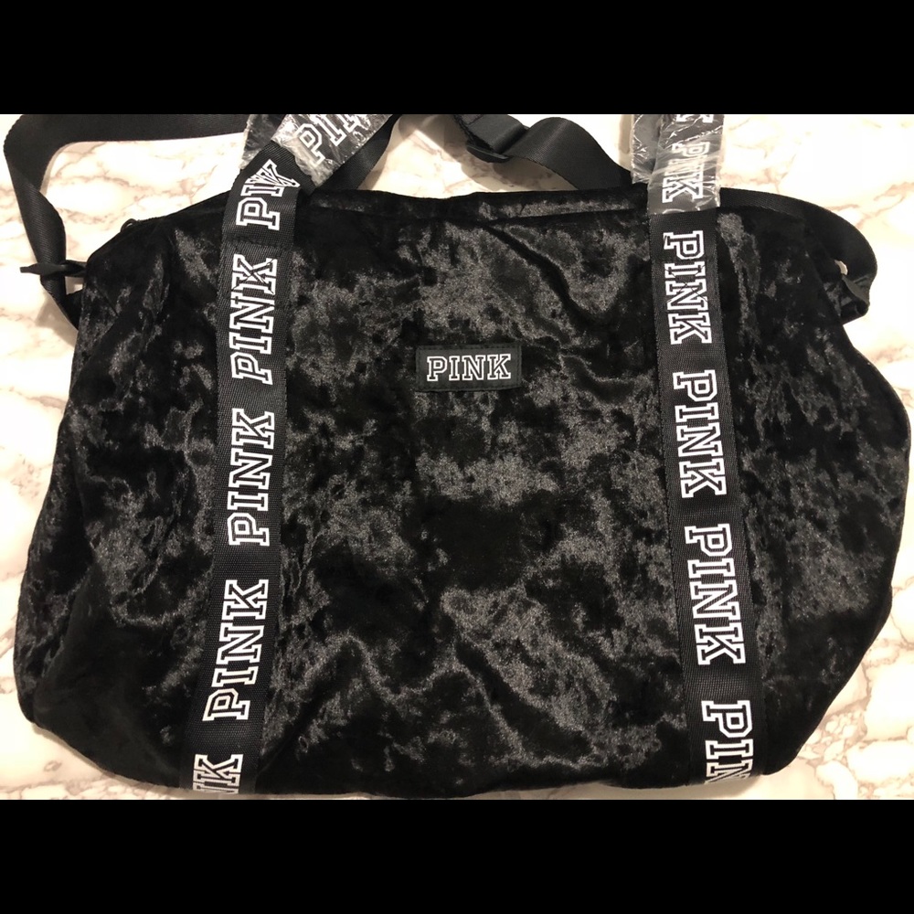 Black duffel bag
